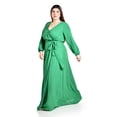 thumbnail image 2 of Vestido elegante de manga larga Roman Fashion /Tallas Extras, 2009 (Verde kelly) verde 42, 2 of 6