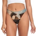 thumbnail image 1 of Fotbe Sky Sunset Bronze Dragon Tanga Sin Costuras para Mujer con Estampado – Panties Invisibles, Transpirables y Cómodos para Uso Diario-XX-Large, 1 of 6