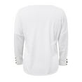 thumbnail image 2 of Vedolay Half Zip Sweatshirt Women Women's 2023 Casual Long Sleeve Solid Lightweight Pullover Tops Loose Sweatshirt with Pocket,White XL, 2 of 4