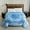 07-Light Blue, variant on NC King Size Blanket 2 Ply Thick Warm Plush Bed Blanket for Winter, 10lbs, Purple Floral, 85"x93"