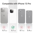 thumbnail image 2 of IBAOLEA Compatible with iPhone 13 Pro Case, Liquid Silicone Slim Shockproof Phone Case with Anti-Scratch Microfiber Lining, 6.1 inch,White, 2 of 6