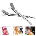 thumbnail image 4 of 20pcs Large Duckbill Clips Stainless Steel Professional Hairdressing Clips Hair Sectioning Crocodile Clips (Silver), 4 of 4