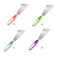 thumbnail image 3 of maskred Spatule Multifonctionnelle en Acier Inoxydable Antiadhésive avec Fentes pour Poisson, Outil de Cuisson, Gadget de Retournement Vert Violet, 3 of 6