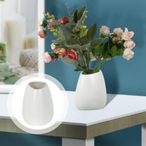 WHAMVOX Simulation Flowerware Floral Terracotta Plant Pots Indoor White