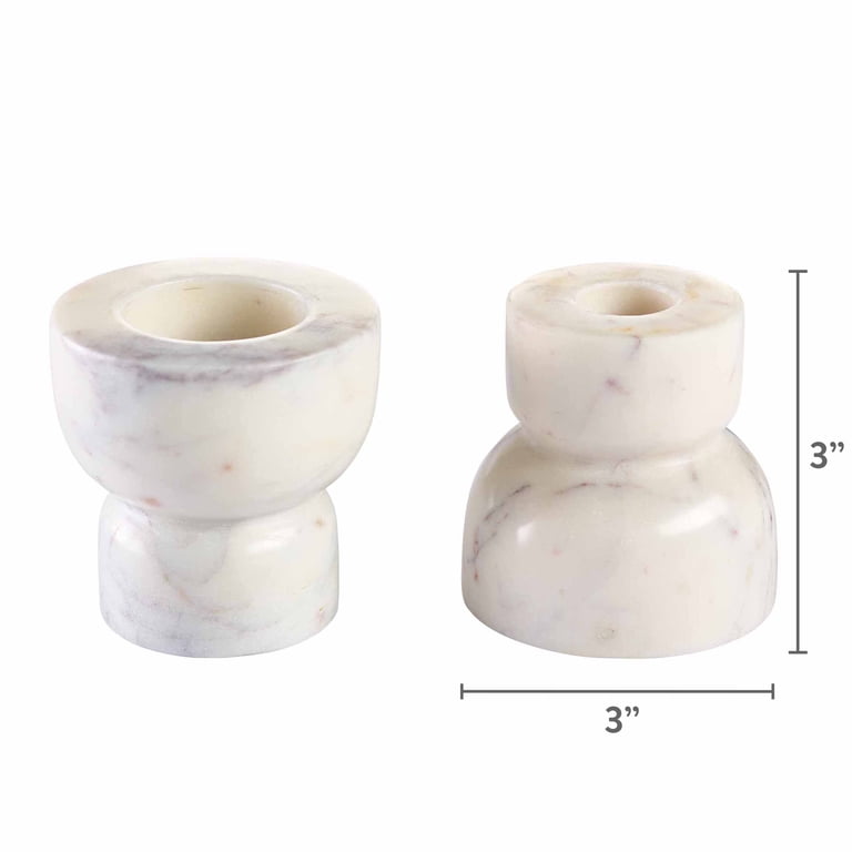 Better Homes & Gardens Modern Marble Candleholders, 2-Pack photo 5