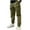 Green, variant on School Uniform Pants for Boys Cargo Pants for Kid Boys Elastic Waist Wide Leg Side Pockets School Wear Pants for Kids 5T 6T (Beige,5-6 Years)