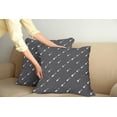thumbnail image 2 of Ambesonne Classic Rock Throw Pillow Cover 2 Pack, 4 String Guitars, 16", Charcoal Grey and White, 2 of 7