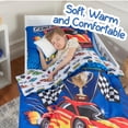 thumbnail image 6 of Todays Kids 4-Piece Race Cars Toddler Bedding Set for Boys - Toddler Bed Sheets and Comforter Set with Reversible Comforter & Pillowcase, Flat Sheet, Fitted Sheet, Breathable & Super Soft Microfiber, 6 of 9