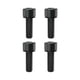 thumbnail image 1 of Toystoory 4 piezas de fijación de freno de disco Blot componente modificado tornillos fijos tornillo de brazo de manivela accesorio de Ciclismo Negro M6x20, 1 of 6