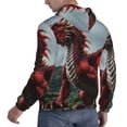 thumbnail image 6 of Sikiie Majestic Red Dragon Men's Hoodie, Essentials Hoodie, Sweatshirt, Pullover Hooded Sweatshirt for Men-XX-Large, 6 of 7