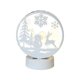 thumbnail image 2 of Luz LED navideña de hierro forjado - Adorno navideño hueco y brillante para mesa o escaparate en blanco, dorado o rojo | 20 x 16 x 5 cm, 2 of 6