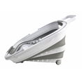 thumbnail image 4 of SAMMART Cesta plegable de plástico para la colada de 35 L (9,24 galones) con asa y ruedas – Contenedor/organizador de almacenamiento plegable con asa y ruedas – Ahorro de espacio (1, blanco/gris), 4 of 5