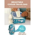 thumbnail image 3 of SUNMON Breast Milk Cooler Travel Bag, Real-Time Temperature Display, Holds 4-6 Breastmilk Storage Bag with 2 Breast Milk Ice Pack, Cooling & Waterproof Portable Cooler for Moms on The Go(Lily), 3 of 8