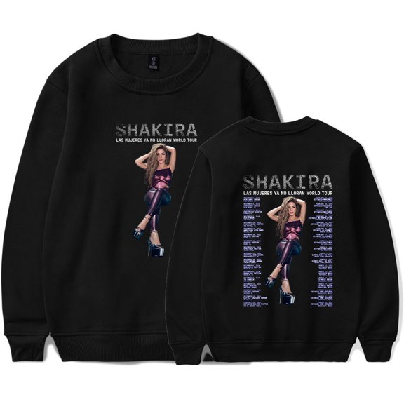 Shakira Las mujeres ya no lloran World Tour sweatshirt Loose Long Sleeve Crew Neck Pullover