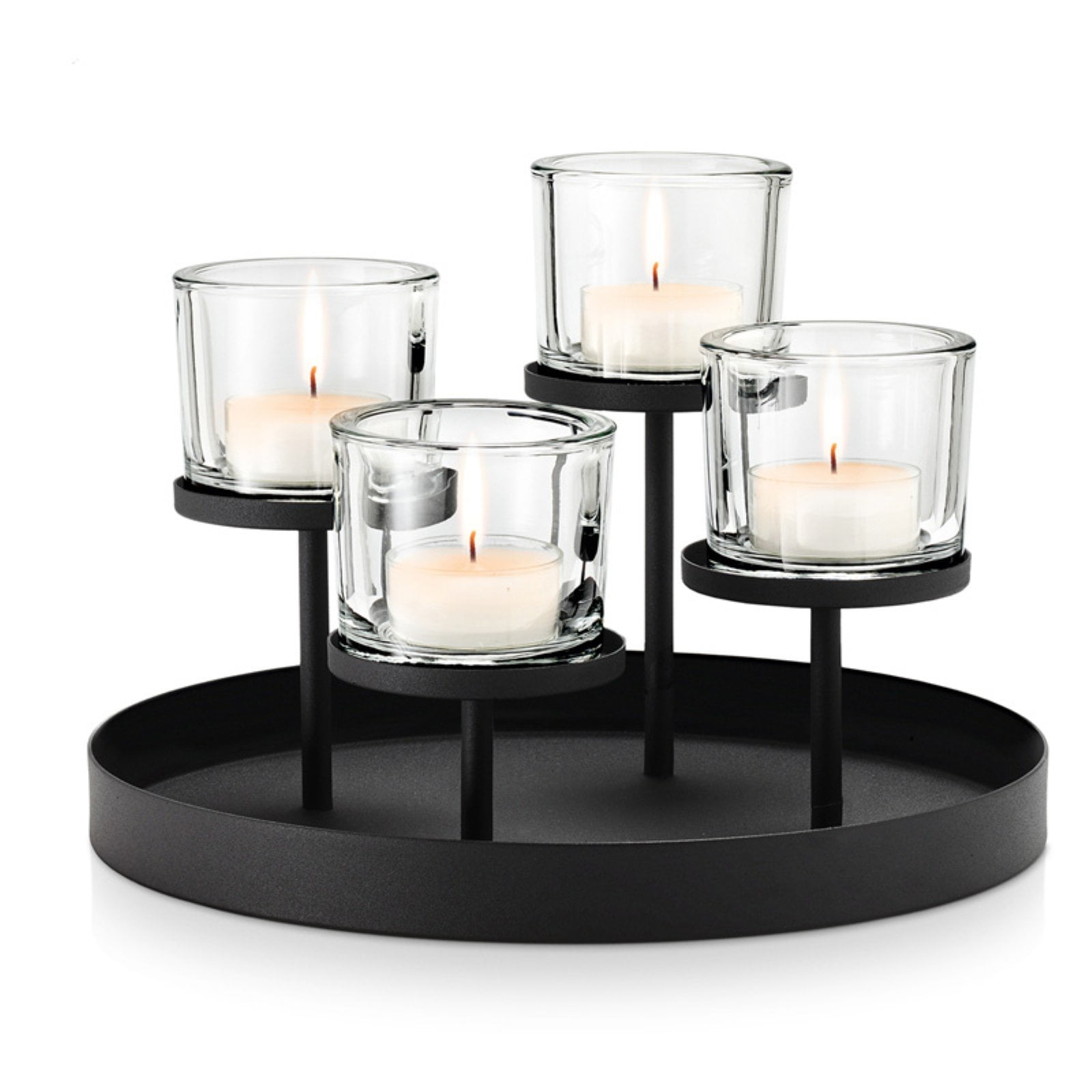 Blomus Deco Tealight Candle Holder with Round Tray Base