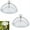Clear+Clear, variant on 1PCS Bird Feeder Cover, Bird Feeder Cover, Clear Round Protective Dome Rain Weather Guard with Hooks for Hanging for Hanging Bird Feeders Outdoor Garden 10 Inch(Red)