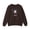 Dark Chocolate, variant on Cat Heart Sweatshirt, Heart Sweatshirt, Cat Sweatshirt, Valentine's Day Sweatshirt, 50/50 Cotton-Poly Animal Sweatshirt 132