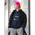 thumbnail image 2 of Abstract Flash Of Lightning Hoodie Women -Image by Shutterstock, Female 4X-Large, 2 of 4