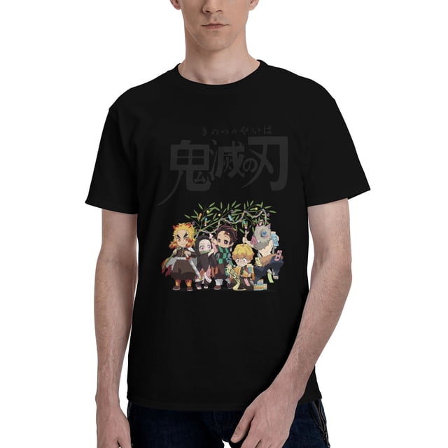 Camiseta de Manga Corta para Hombres Kimetsu no Yaiba