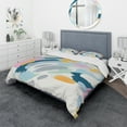 thumbnail image 1 of Designart 'Geometric Vortex II' Geometric Bedding Set - Duvet Cover & Shams, 1 of 4