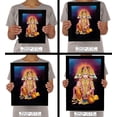 thumbnail image 7 of IBA Indianbeautifulart Panch Mukhi Hanuman Picture Frame Religious Poster Black Wall Frame Deity Photo Frame Wall Decor&nbsp;For Home/ Office/ Temple-6 x 8 Inches, 7 of 7