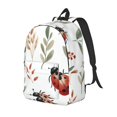 thumbnail image 1 of Balery Watercolor Ladybug Mochila Clásica Impresa Básica para Viaje, Mochila Escolar Resistente al Agua, Mochila de Lona con Correas Ajustables-Medium, 1 of 5