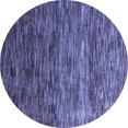 thumbnail image 1 of Ahgly Company Machine Washable Indoor Round Oriental Blue Modern Area Rugs, 7' Round, 1 of 4