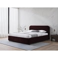 thumbnail image 4 of Omax Decor Chloe Fabric Upholstered Platform Queen Bed in Burgundy, 4 of 9