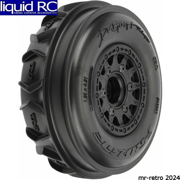 Pro-Line Racing Dumont Paddle/Rib SC 2.2/3.0 MTD Raid Blk F PRO1021210 RC Tire