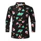 thumbnail image 4 of Camisa de manga larga para hombre, regalo de Año Nuevo 2024, camisa con estampado 3D de temática navideña, camisa informal de fiesta de talla grande para hombre S-5XL, 4 of 5