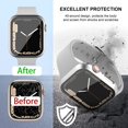 thumbnail image 2 of [2 Pack] for Apple Watch Series 8/7 45mm Case with Tempered Glass Screen Protector, Slim Guard Bumper Full Coverage Hard PC Cover for iWatch 45mm Accessories (Matte Silver, 45mm), 2 of 5