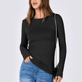 thumbnail image 5 of SOMER Long Sleeve Shirts for Women Long Sleeve, Slim Fit Crew Neck Stretchy Basic Tee Women’s Ribbed Top, Casual Solid Color Fall Winter Shirt, 5 of 7