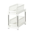 thumbnail image 5 of Clearance! Fenull Storage Case, 2 Tier Storage Cabinet Organizer White Organize Your Pantry Closet Bathroom Storage Area and More with These Portable 2 Tier Sliding Shelves., Storage Rack, 5 of 6