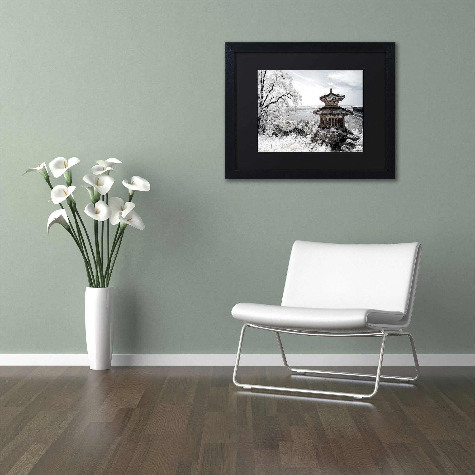Trademark Fine Art "Silent Day" Canvas Art by Philippe Hugonnard, Black Matte, Black Frame