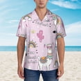thumbnail image 4 of Bixox Men's Hawaiian Shirts Men's No Drama Llama Print Short-Sleeve Shirt-Small, 4 of 8