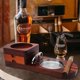 thumbnail image 5 of Cenicero de madera para puros Posavasos para whisky - Accesorios para puros para hombres Juego de regalo de puros de whisky, con cajón cenicero desmontable, cortador de puros y 2 p, 5 of 5
