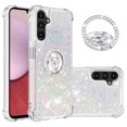 thumbnail image 1 of Funda para Samsung Galaxy A14 5G con Brillo Líquido Flotante, Purpurina, Parachoques y Anillo Giratorio Soporte, 1 of 5