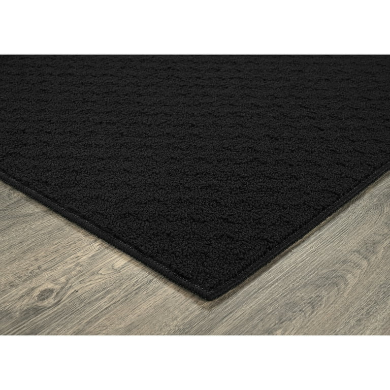 Garland Town Square 5 x 7 Black Indoor Solid Area Rug Garland Town Square 5 x 7 Black Indoor Solid Area Rug
