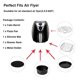 thumbnail image 4 of Juego de accesorios para freidora de aire, rejilla para asar redonda Universal, bandeja para hornear, barril para pasteles, 4 of 8