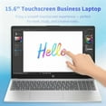 thumbnail image 4 of HP Touchscreen Laptop, Intel i3-1315U(Up to 4.5GHz), 16GB RAM, 2 TB SSD, 15.6" 250 nits Anti-Glare Display, Copilot-AI Chat, Windows11 Pro Computer for Business & Students, 4 of 10