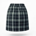 thumbnail image 6 of DailyTrove Women High Waist Plaid Split Mini Skirt Slim Casual Fall Short Skirt, 6 of 7