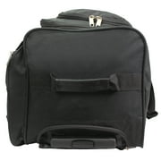 Dejuno 20 Straight-Top Travel Duffle Bag, Black