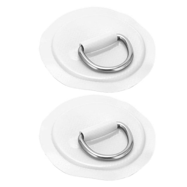 D-Ring Pad, 2pcs D Ring Pad Patch for PVC Inflatable Boat Kayak Canoe for Roof Racks Trailers Ground Sheets Yellow,Blue,Red,Emerald Green,Black,White,Green,Orange,Gray