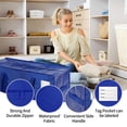 thumbnail image 3 of stusgo 6 Pack Extra Large Moving Bags Heavy Duty with Zippers & Carrying Handles, Moving Boxes Alternative, Packing Supplies, Large Storage Bags Totes for Space Saving(Blue), 3 of 10
