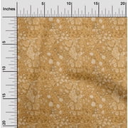 oneOone Cotton Silk Yellow Fabric Animal Skin Fabric For Sewing Printed Craft Fabric By The Yard 42 Inch Wide-M4U