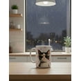 thumbnail image 4 of Duo de tazas de cerámica 445 ml diseño ilustrado de gato, 4 of 7