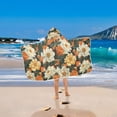 thumbnail image 2 of Yayeee Kids Hooded Towel with Hand Pockets Beach Soft Absorbent Bath Wrap 50 x 23.5 inch, Bright Floral, 2 of 5