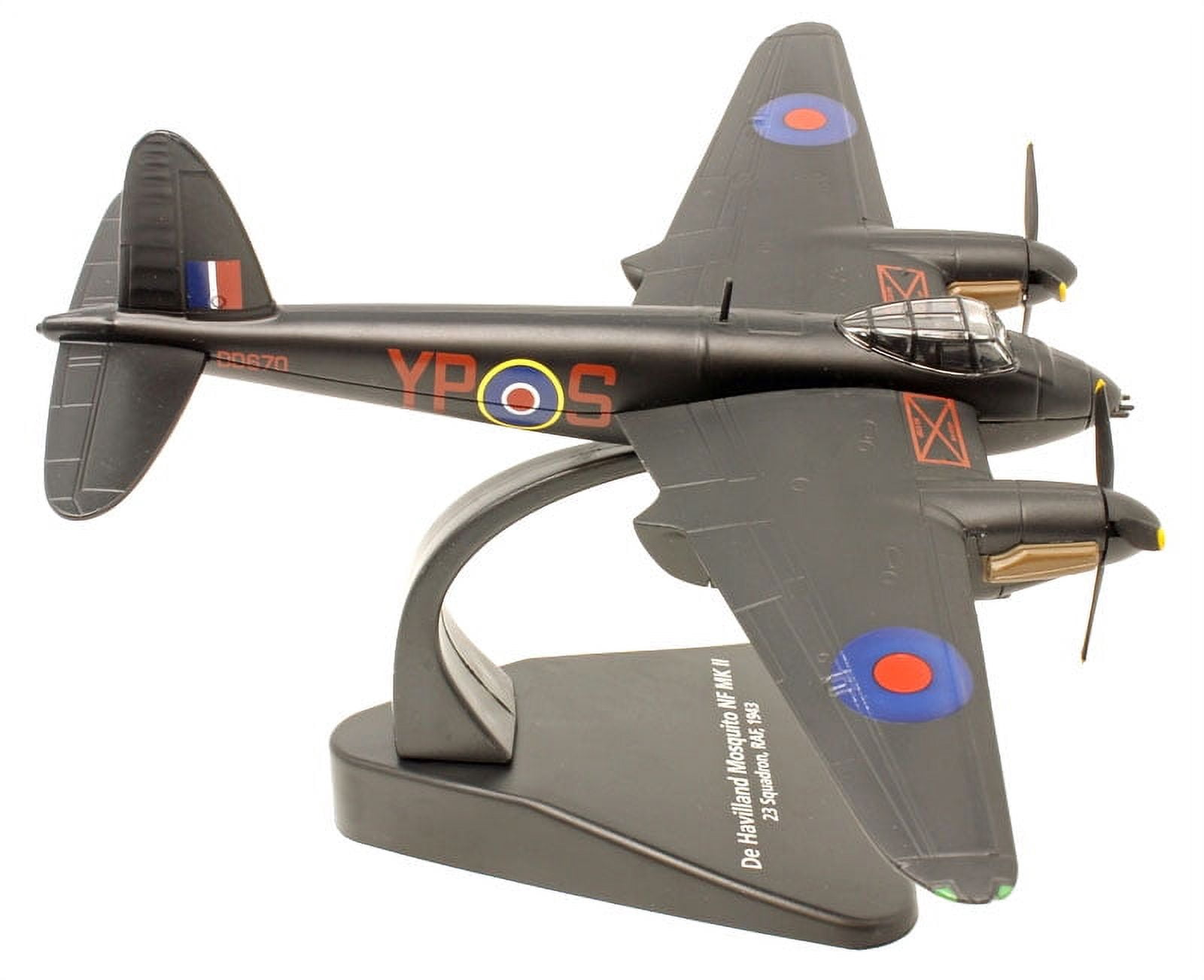 De Havilland Mosquito NF MK II War Plane 23 Squadron, RAF (1943) "Oxford Aviation" 1/72 Diecast Model Airplane by Oxford Diecast