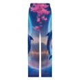 thumbnail image 4 of Dolphins Heart Moonlight Pajama Pants Loose Pajamas Female Breathable Home Trousers Leisure Sleeping Pants Large Size, 4 of 6