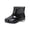 Black, variant on Rain Boots Ankle Rainshoes Clear Waterproof Sneakers Slip Resistant Mud Shoes Unisex Men Womens Printed Rubber Footwear Lightweight Comfort Low Top Outerwear for Rainy Days